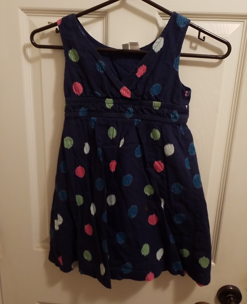 Old Navy Navy Dress with Pink Dot Accent